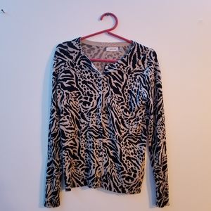 Calvin klein animal print sweater